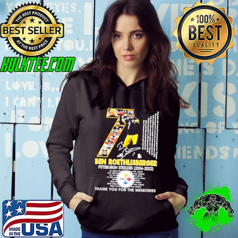 Funny Ben Roethlisberger Steelers 2022 Thank You For The Memories Signature Shirt Hoodie Funny Ben Roethlisberger Steelers 2022 Thank You For The Memories Signature Shirt Hoodie