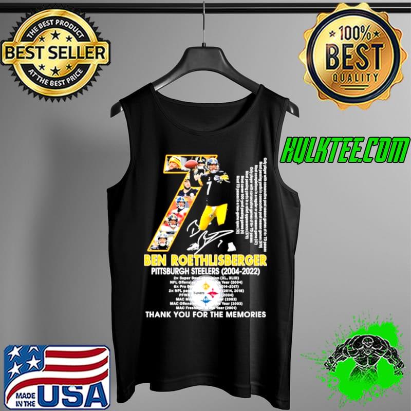 Funny Ben Roethlisberger Steelers 2022 Thank You For The Memories Signature Shirt Tank Top Funny Ben Roethlisberger Steelers 2022 Thank You For The Memories Signature Shirt Tank Top