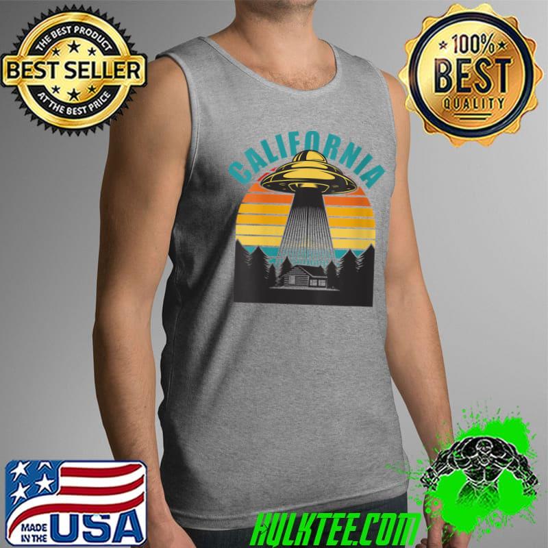 Funny California Vintage UFO T Shirt Tank Top Funny California Vintage UFO T Shirt Tank Top