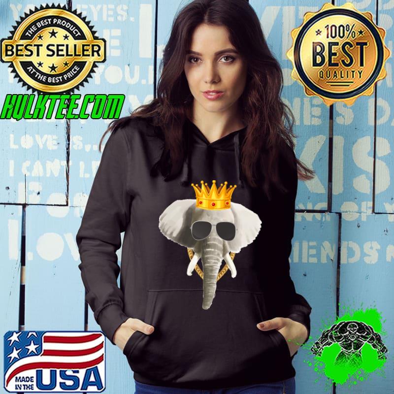 Funny Hipster Elephant Rap Hip Hop Novelty Sarcastic T-Shirt