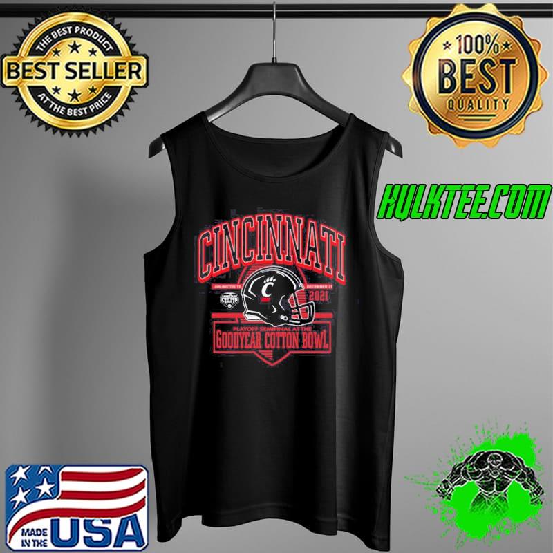 Funny Hot Cincinnati Bearcats Arlington 2021 Playoff Semifinal At The Goodyear Cotton Bowl Shirt Tank Top Funny Hot Cincinnati Bearcats Arlington 2021 Playoff Semifinal At The Goodyear Cotton Bowl Shirt Tank Top