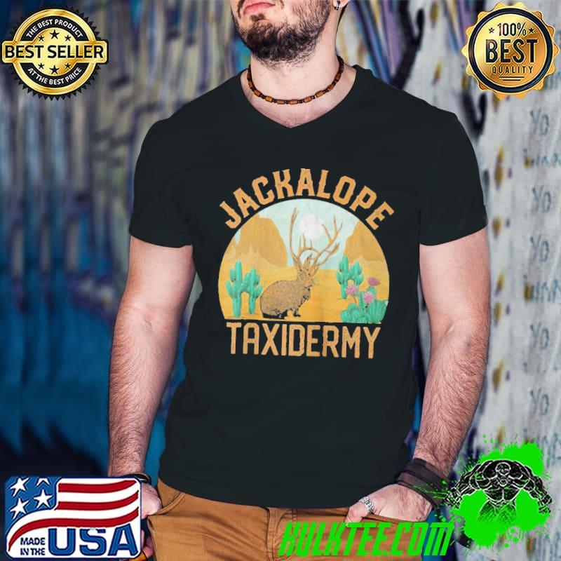 Funny Jackalope taxidermy desert mountain cactus vintage animal shirt