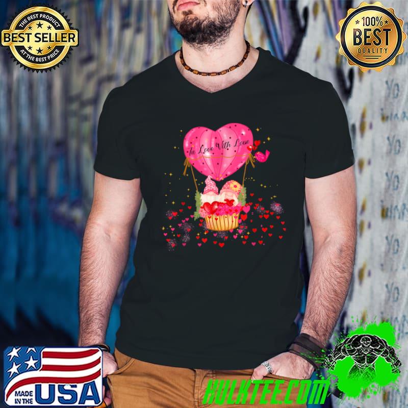 Funny Love Gnome Valentines Day, Love Valentine Gnomes Heart T-Shirt Guys V Neck Funny Love Gnome Valentines Day, Love Valentine Gnomes Heart T-Shirt Guys V Neck