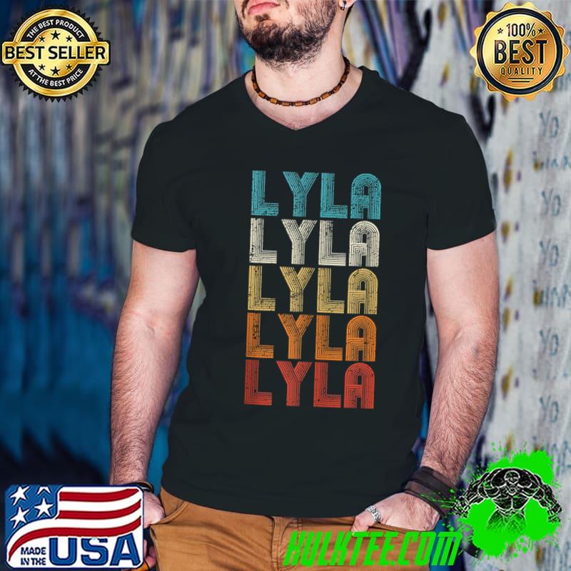 Funny Lyla First Given Name Pride Retro Personalized T- Guys V Neck Funny Lyla First Given Name Pride Retro Personalized T- Guys V Neck