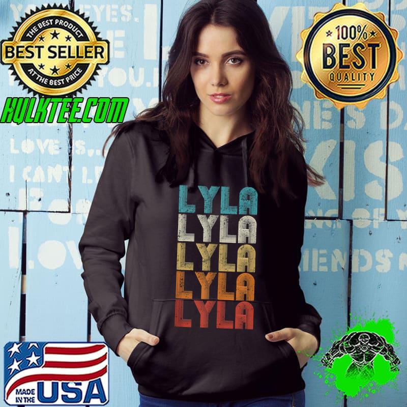 Funny Lyla First Given Name Pride Retro Personalized T-shirt