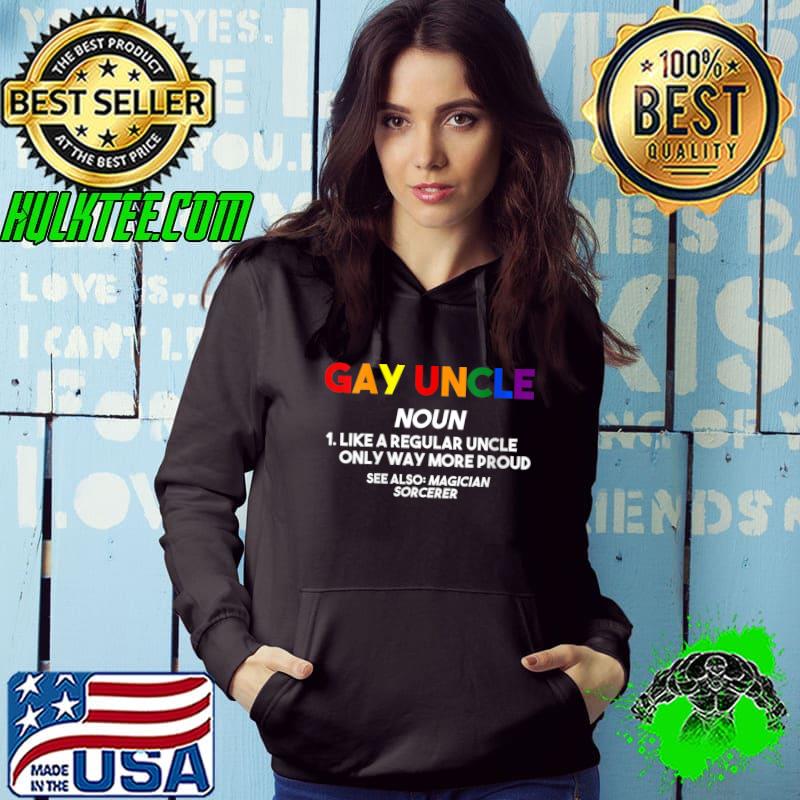 Gay uncle noun Gay pride T-shirt