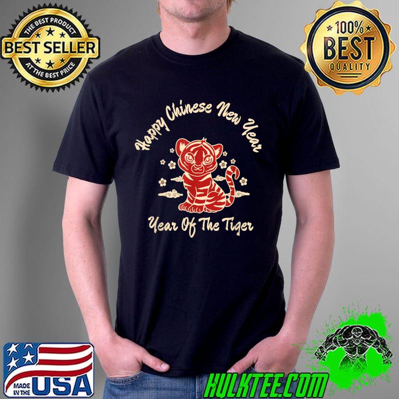 Happy Chinese New Year 2022 Cute Chinese Tiger Decorations T-Shirt Unisex Happy Chinese New Year 2022 Cute Chinese Tiger Decorations T-Shirt Unisex