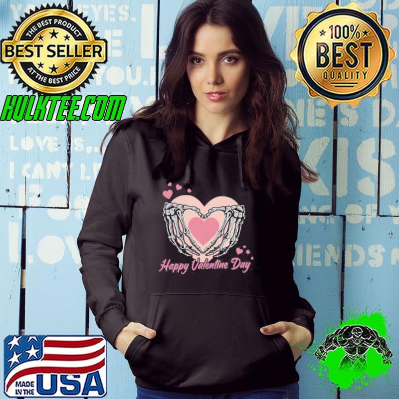 Happy Valentines Day Skeleton Heart T-Shirt