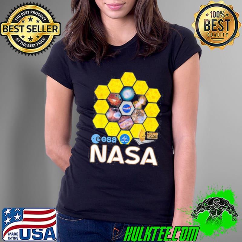 James Webb Space Telescope Official NASA ESA CSA Logos JWST T-Shirt Ladies Tee James Webb Space Telescope Official NASA ESA CSA Logos JWST T-Shirt Ladies Tee