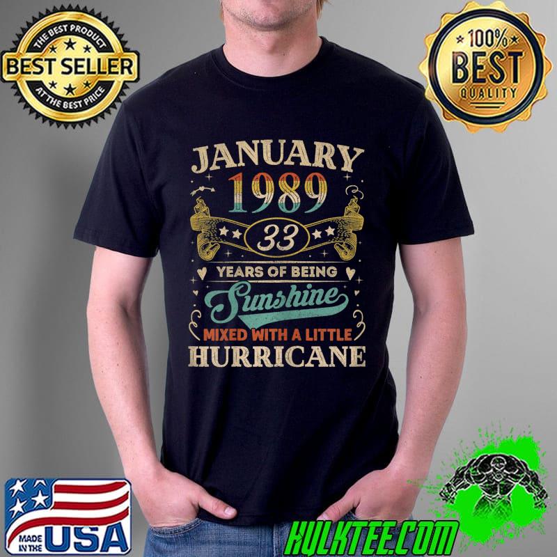 January Girls 1989 33 Years Old Awesome since 1989 T-Shirt Unisex January Girls 1989 33 Years Old Awesome since 1989 T-Shirt Unisex
