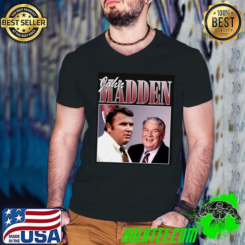 John Madden Vinatge Bootleg Style Unisex T-Shirt Guys V Neck John Madden Vinatge Bootleg Style Unisex T-Shirt Guys V Neck