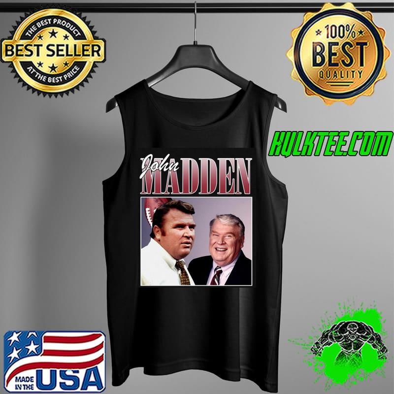 John Madden Vinatge Bootleg Style Unisex T-Shirt Tank Top John Madden Vinatge Bootleg Style Unisex T-Shirt Tank Top