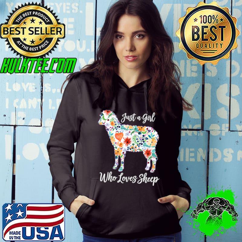 JUST A GIRL WHO LOVES SHEEP cute funny T Shirt