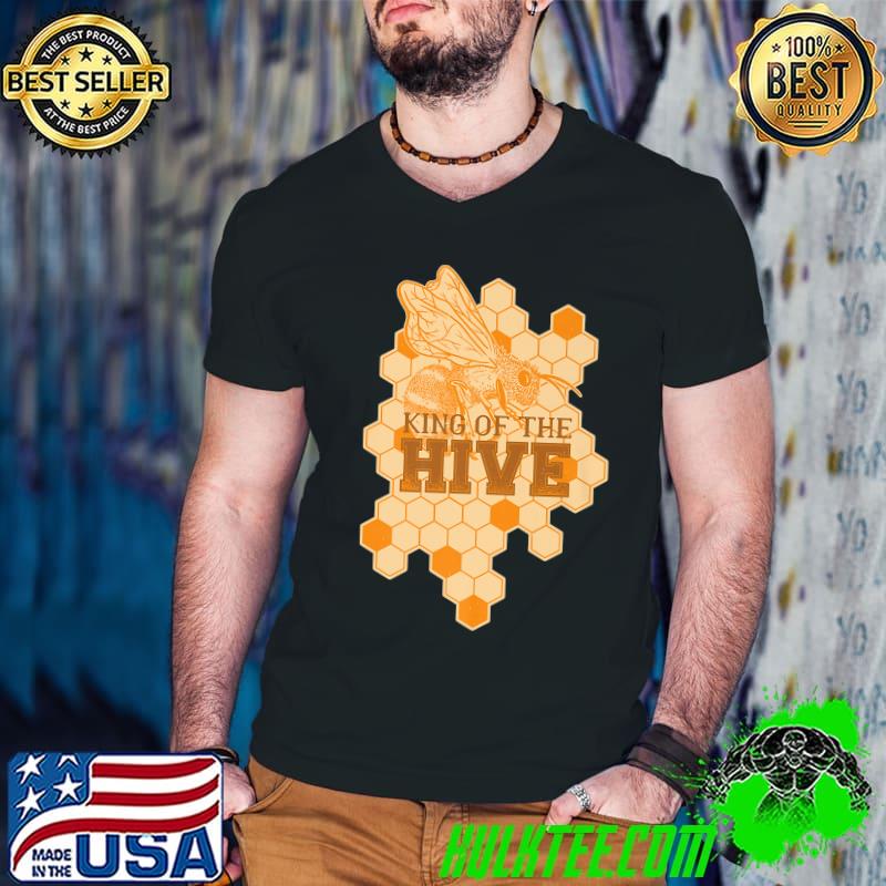 King of the HIVE Bee Quote design Premium T-Shirt Guys V Neck King of the HIVE Bee Quote design Premium T-Shirt Guys V Neck