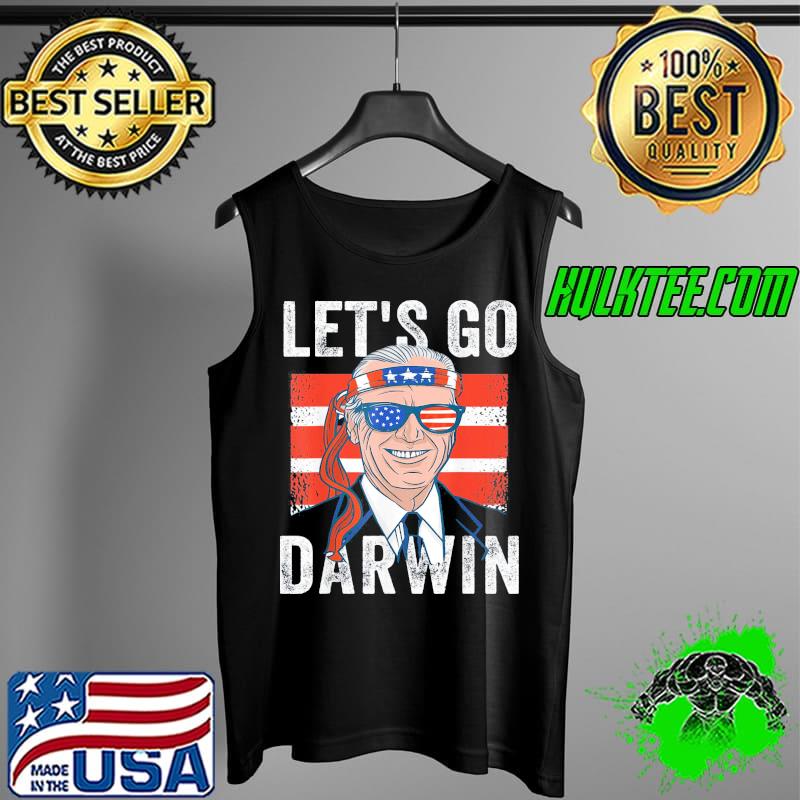 Let’s Go Darwin American Sunglasses And Bandana T-Shirt Tank Top Let’s Go Darwin American Sunglasses And Bandana T-Shirt Tank Top