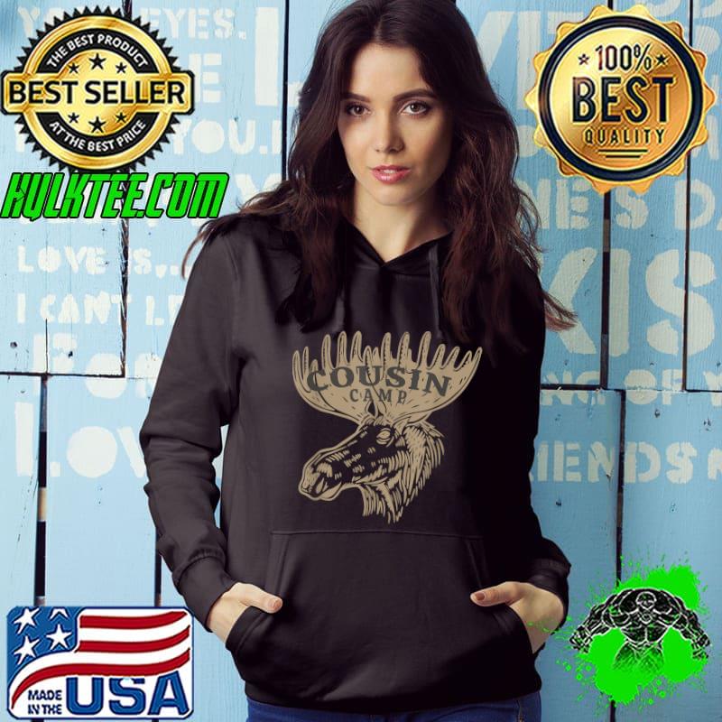 Matching Family Cousin Camp Moose Animal Camping Graphic Art T-Shirt