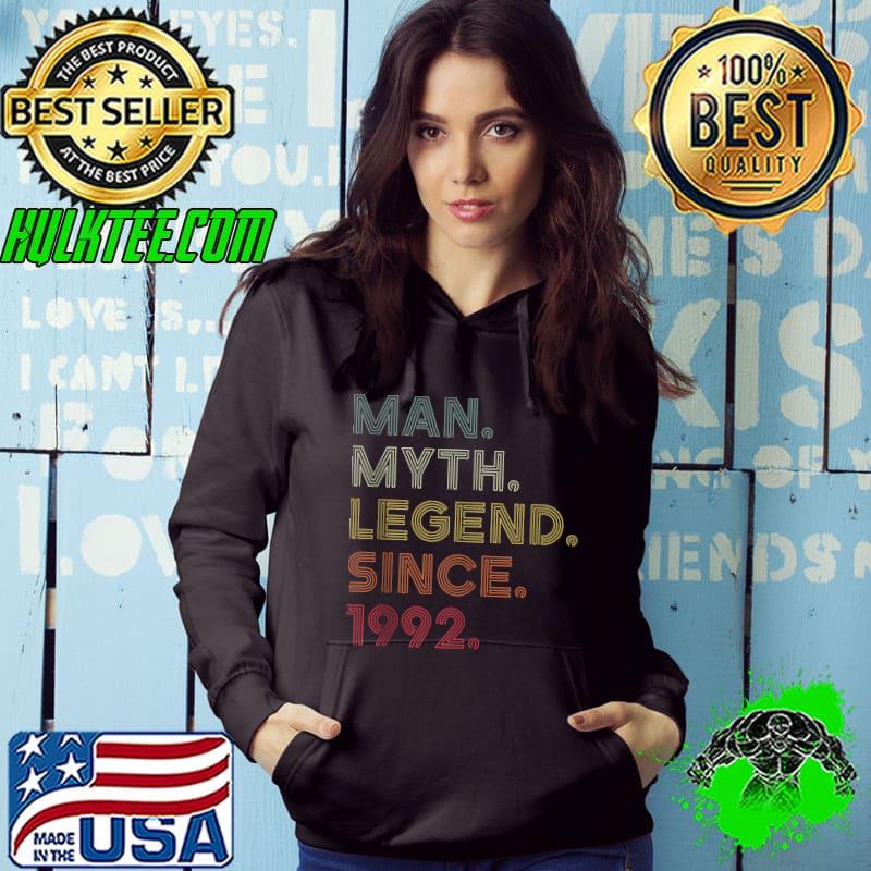 Mens retro color man myth legend since 1992 birthday party T Shirt