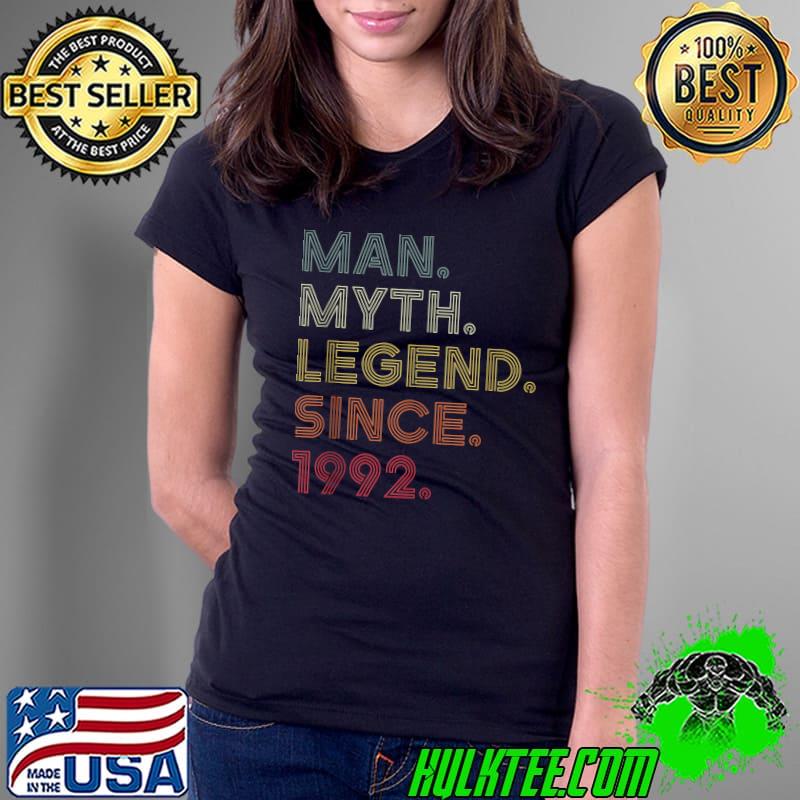 Mens retro color man myth legend since 1992 birthday party T Shirt Ladies Tee Mens retro color man myth legend since 1992 birthday party T Shirt Ladies Tee