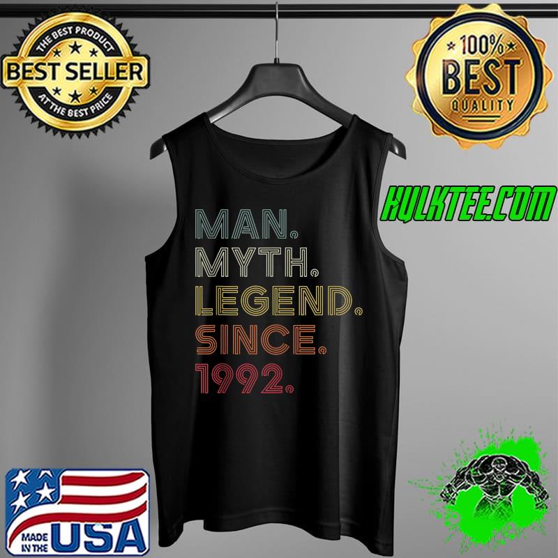 Mens retro color man myth legend since 1992 birthday party T Shirt Tank Top Mens retro color man myth legend since 1992 birthday party T Shirt Tank Top
