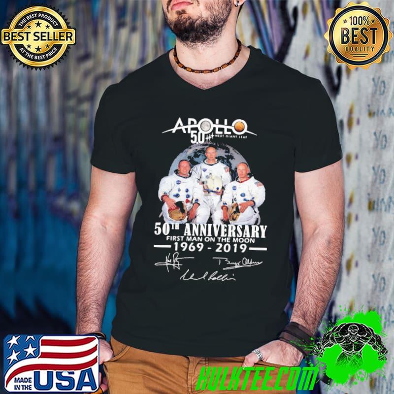 Nice apollo next giant leap 52 years thank you for the memories signatures Guys V Neck Nice apollo next giant leap 52 years thank you for the memories signatures Guys V Neck