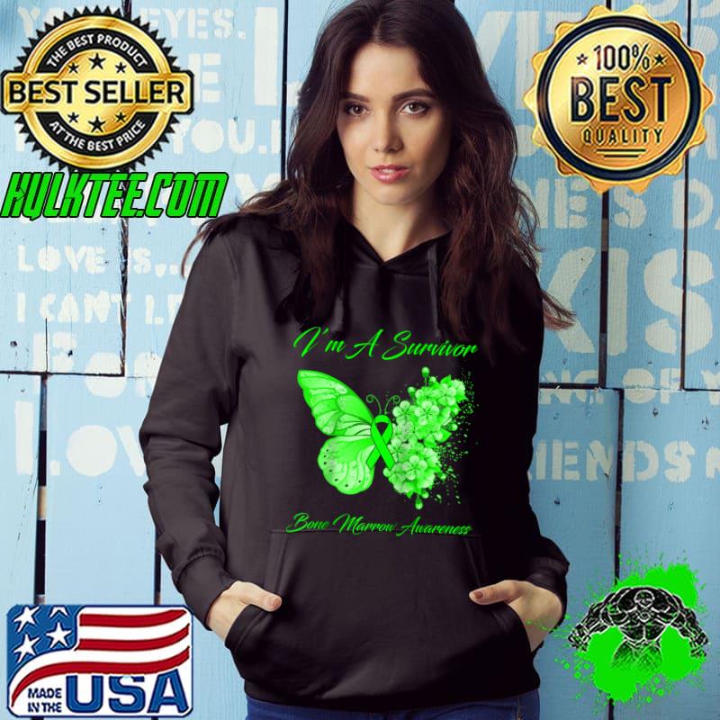 Nice Butterfly I’m A Survivor Bone Marrow Awareness T-shirt
