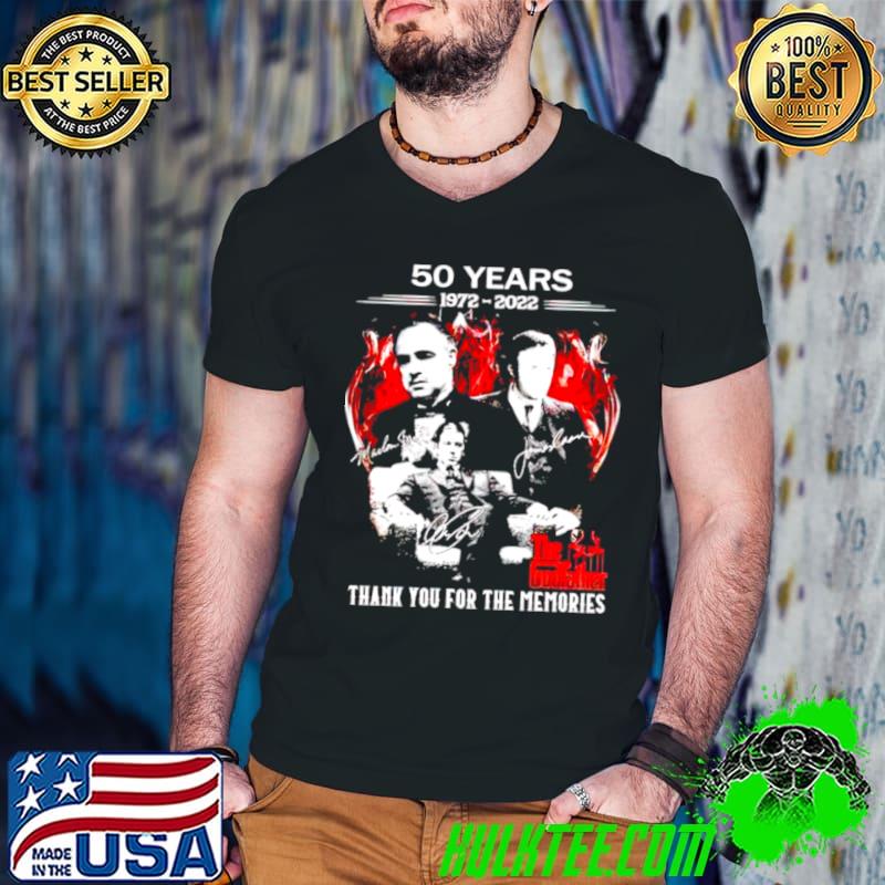 Official 50 years The God Father 1972 2022 thank you for the memories shirt