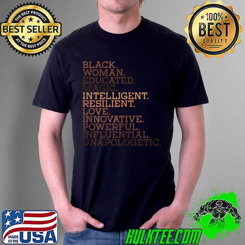 Official Black Woman Educated Magic BHM African History Melanin T-Shirt Unisex Official Black Woman Educated Magic BHM African History Melanin T-Shirt Unisex