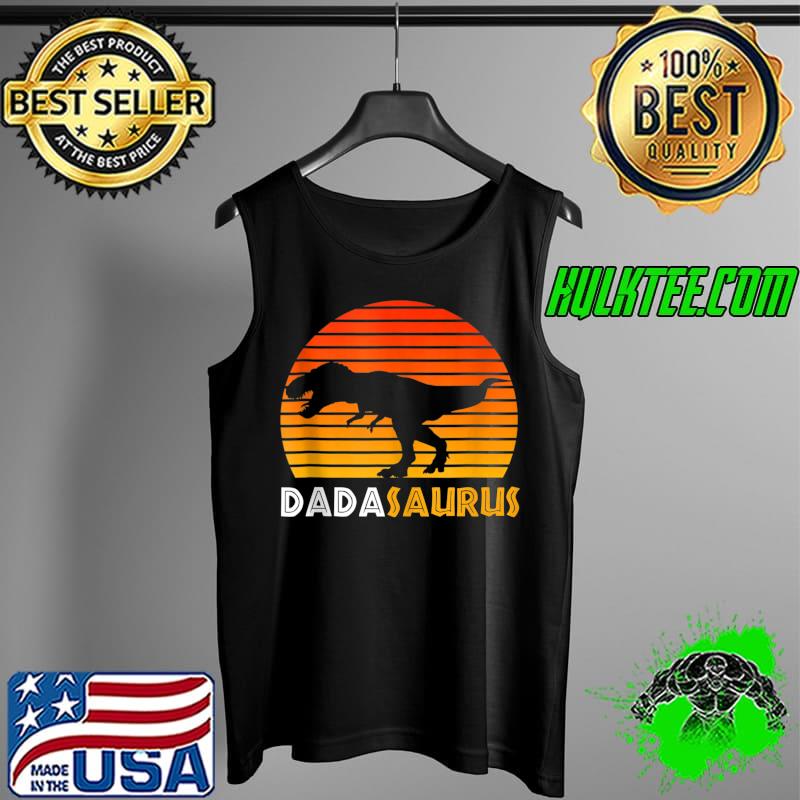 Official Daddy Saurus T rex Men Father's Day Family Matching retro T- Tank Top Official Daddy Saurus T rex Men Father's Day Family Matching retro T- Tank Top