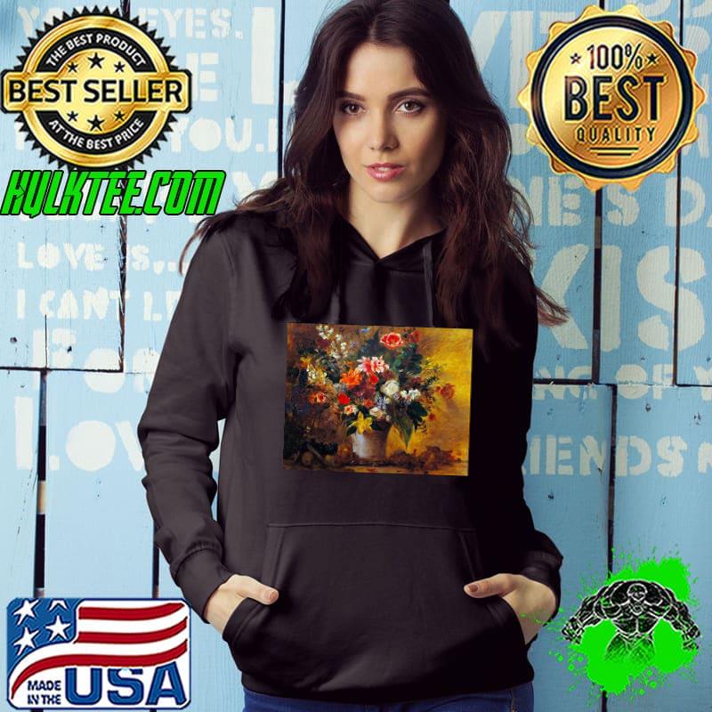 Official Euge`ne Delacroix Stilllife Of Flowers 1834 Nature Morte De Fleurs Unisex T-Shirt