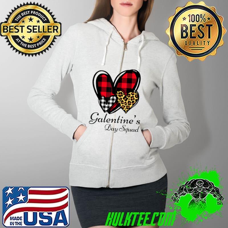 Official Galentine's Day Valentine's Day Female Friendship Galentines T-Shirt Full Zip Hooded Official Galentine's Day Valentine's Day Female Friendship Galentines T-Shirt Full Zip Hooded