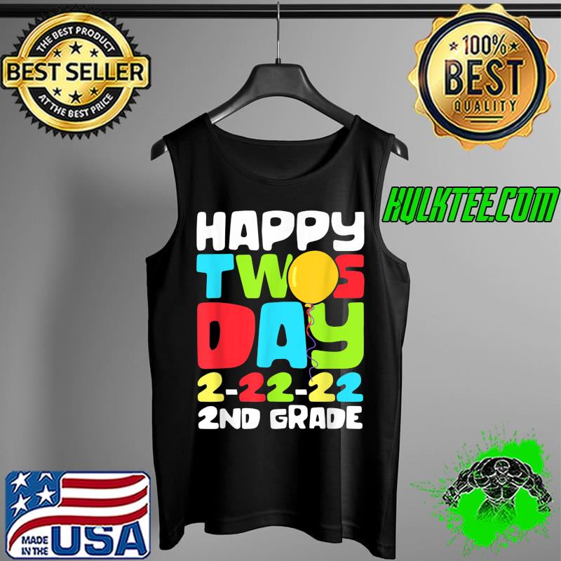 Official Happy Twosday 2nd Grade 2-22-22 22nd February 2022 School T-Shirt Tank Top Official Happy Twosday 2nd Grade 2-22-22 22nd February 2022 School T-Shirt Tank Top