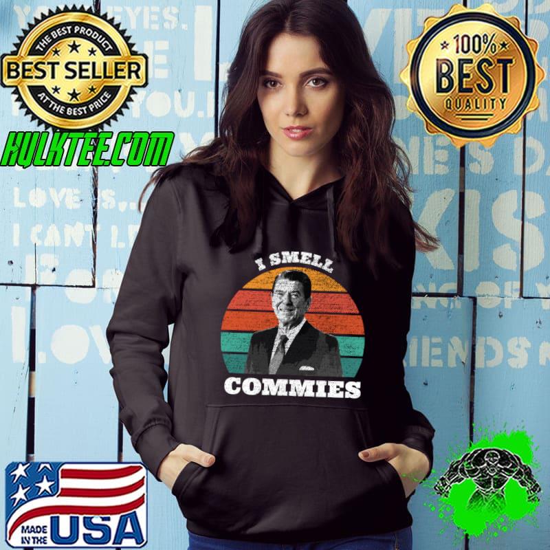 Official I Smell Commies Funny Political Retro Vintage American T-shirt Official I Smell Commies Funny Political Retro Vintage American T-shirt