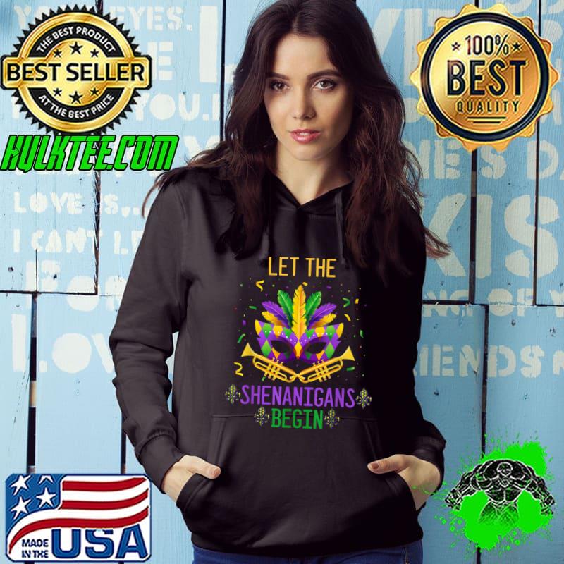 Official Let The Shenanigans Begin Mardi Gras Kids Men Women T-Shirt