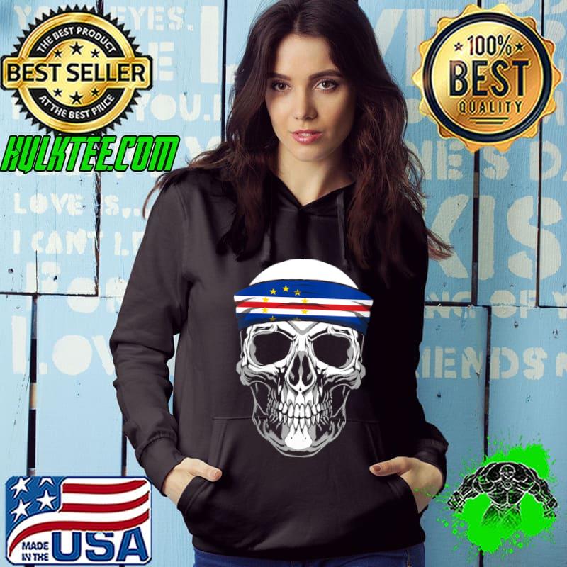 Official Nationality Country Origin - Skull Flag Cape Verde T-shirt Official Nationality Country Origin - Skull Flag Cape Verde T-shirt
