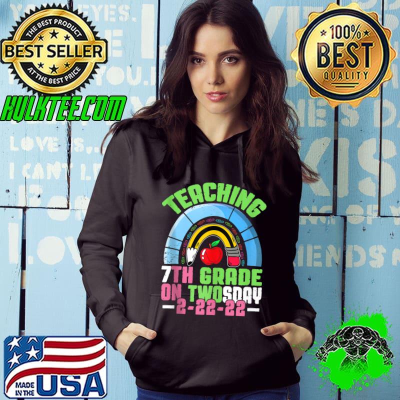 Official Teaching 7th Grade On Twosday 2-22-22 22nd February 2022 T-shirt