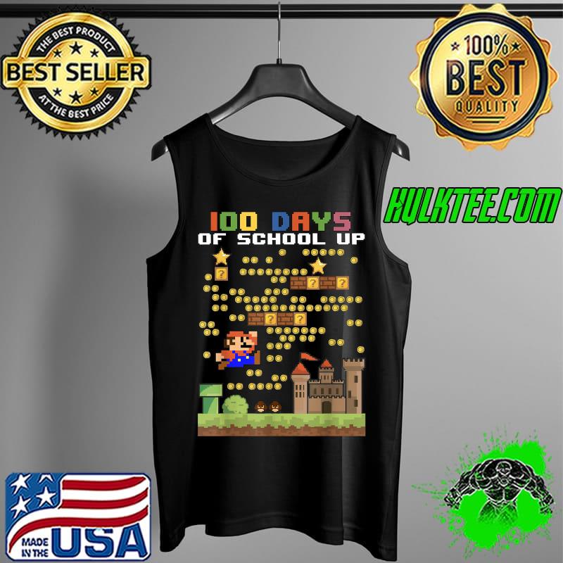 Original 100 Days Of School Mariö-Süper Gamer Video Game Boys Girls T-Shirt Tank Top Original 100 Days Of School Mariö-Süper Gamer Video Game Boys Girls T-Shirt Tank Top