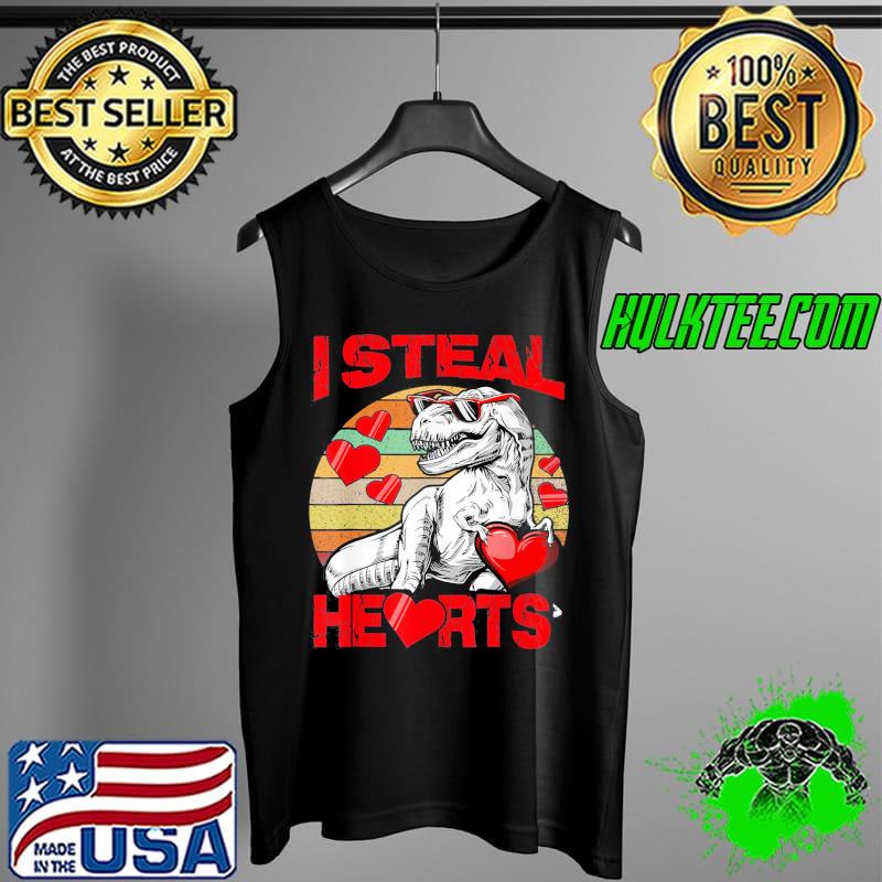 Original I Steal Hearts Trex Dino Baby Boy Valentines Day Toddler T-Shirt Tank Top Original I Steal Hearts Trex Dino Baby Boy Valentines Day Toddler T-Shirt Tank Top