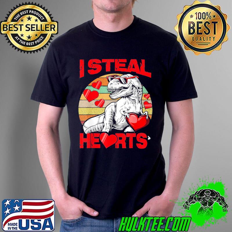 Original I Steal Hearts Trex Dino Baby Boy Valentines Day Toddler T-Shirt Unisex Original I Steal Hearts Trex Dino Baby Boy Valentines Day Toddler T-Shirt Unisex