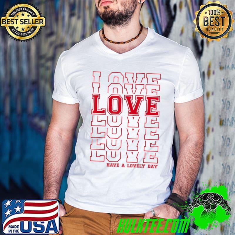 Original Love You – Cute Cursive Love Valentines Day Red Top T-Shirt