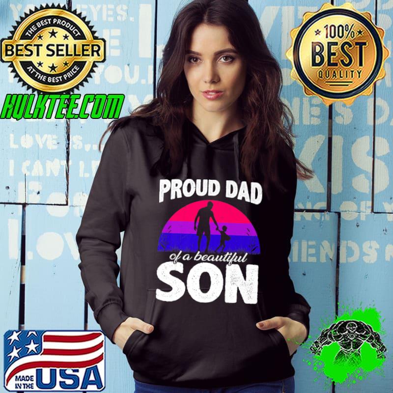 Original Pride Ally Proud Dad LGBT Bisexual Son Premium T-Shirt