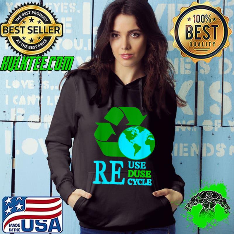 Original Reuse Reduce Recycle Save The Earth Environmental Design T-Shirt