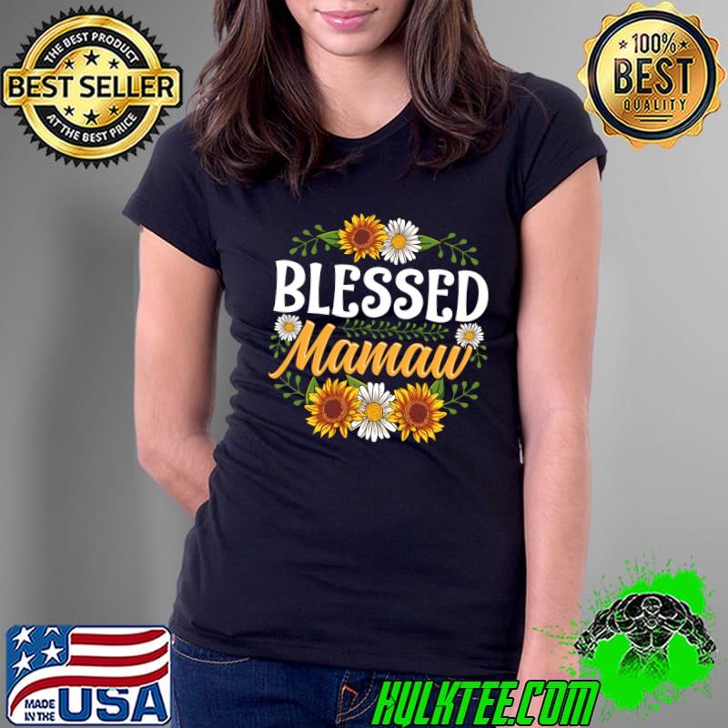 Premium Blessed Mamaw Shirt Mothers Day Cute Gift Floral T-Shirt Ladies Tee Premium Blessed Mamaw Shirt Mothers Day Cute Gift Floral T-Shirt Ladies Tee