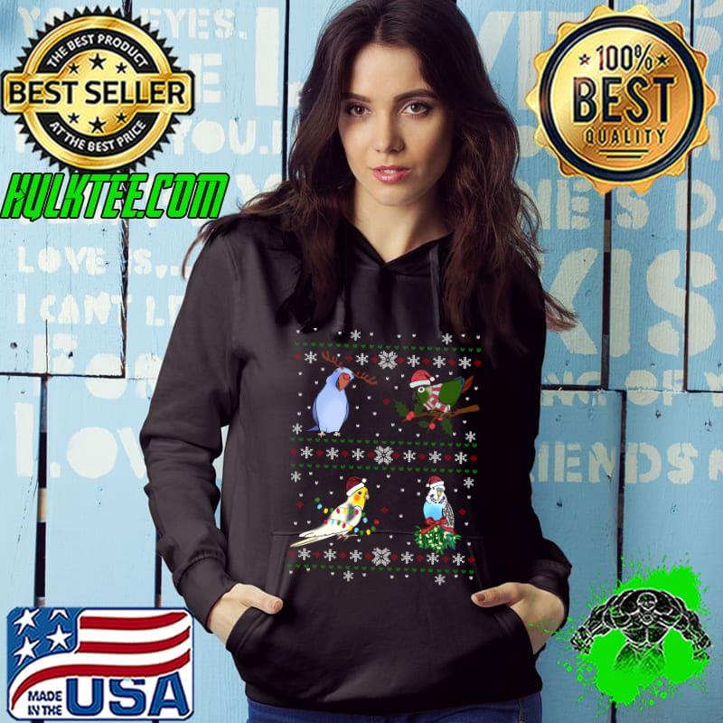 Premium Holidays Parrot decoration Birb memes Ugly Christmas Parrots T-Shirt