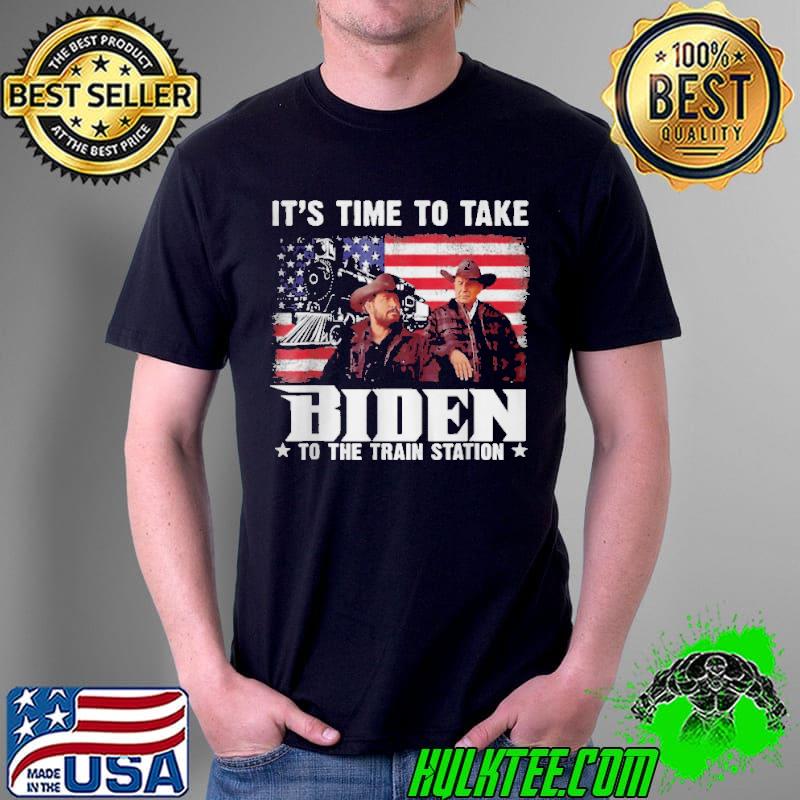 Premium It's time to take brandon to the train station American flag Unisex Premium It's time to take brandon to the train station American flag Unisex