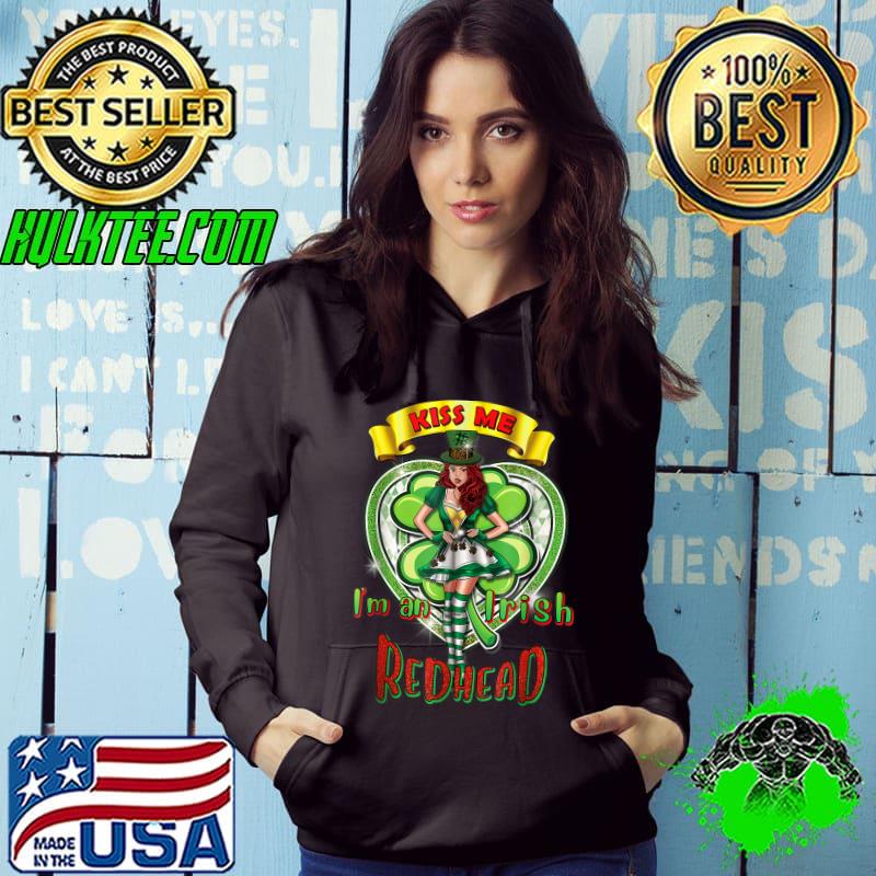 Premium Kiss Me I'm An Irish Redhead Shamrock St. Patrick's Day T-Shirt Premium Kiss Me I'm An Irish Redhead Shamrock St. Patrick's Day T-Shirt