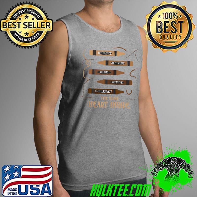 Premium The Same Heart Inside Black History Month Lives Matter T-Shirt Tank Top Premium The Same Heart Inside Black History Month Lives Matter T-Shirt Tank Top