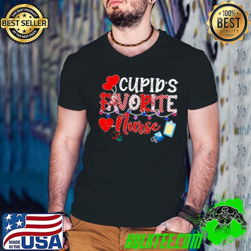 Premium Valentines Day Cute Cupids Favorite Nurse 2022 Nurse Life Guys V Neck Premium Valentines Day Cute Cupids Favorite Nurse 2022 Nurse Life Guys V Neck