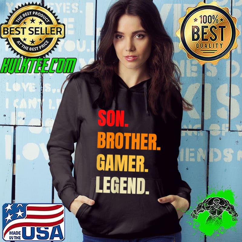 Premium Vintage Video Games Funny Gamer Gaming Gift Boys Brother Son T-Shirt