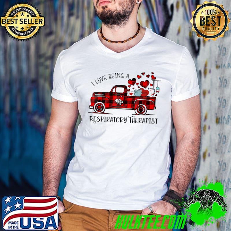 Respiratory Therapist – RT Valentines Buffalo Plaid Truck T-Shirt