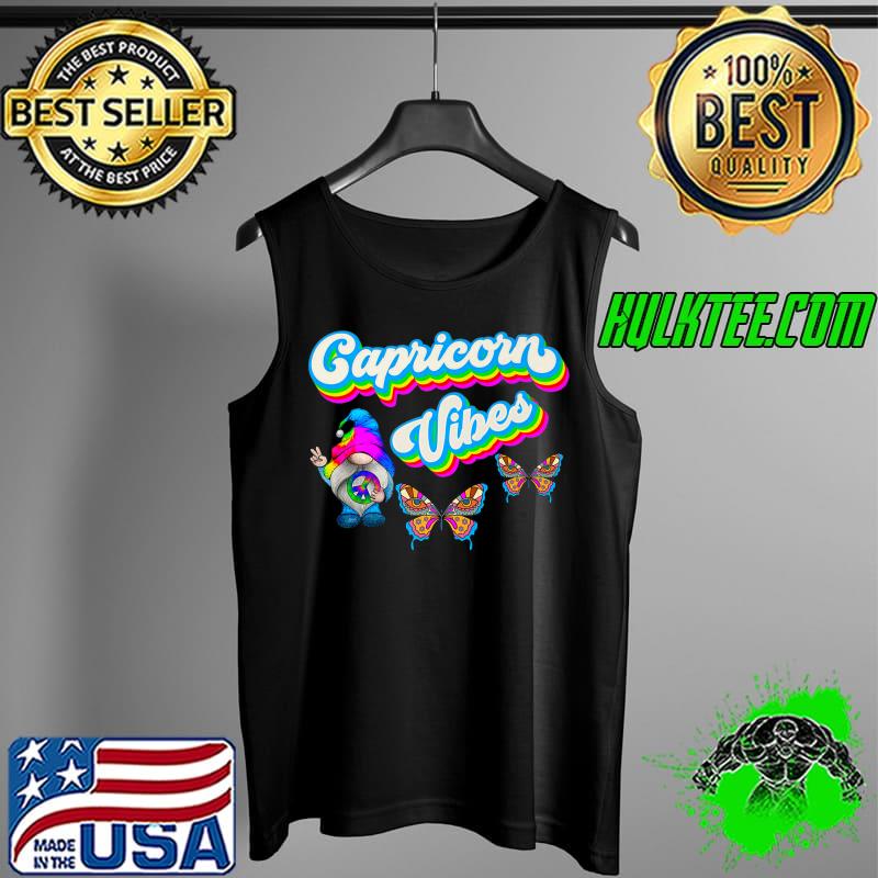 Retro Hippie Capricorn Vibes Gnome Premium T-Shirt Tank Top Retro Hippie Capricorn Vibes Gnome Premium T-Shirt Tank Top